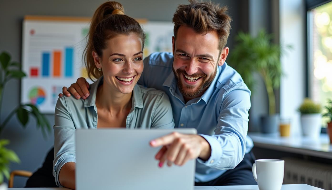 Moderne kontor med billig internet